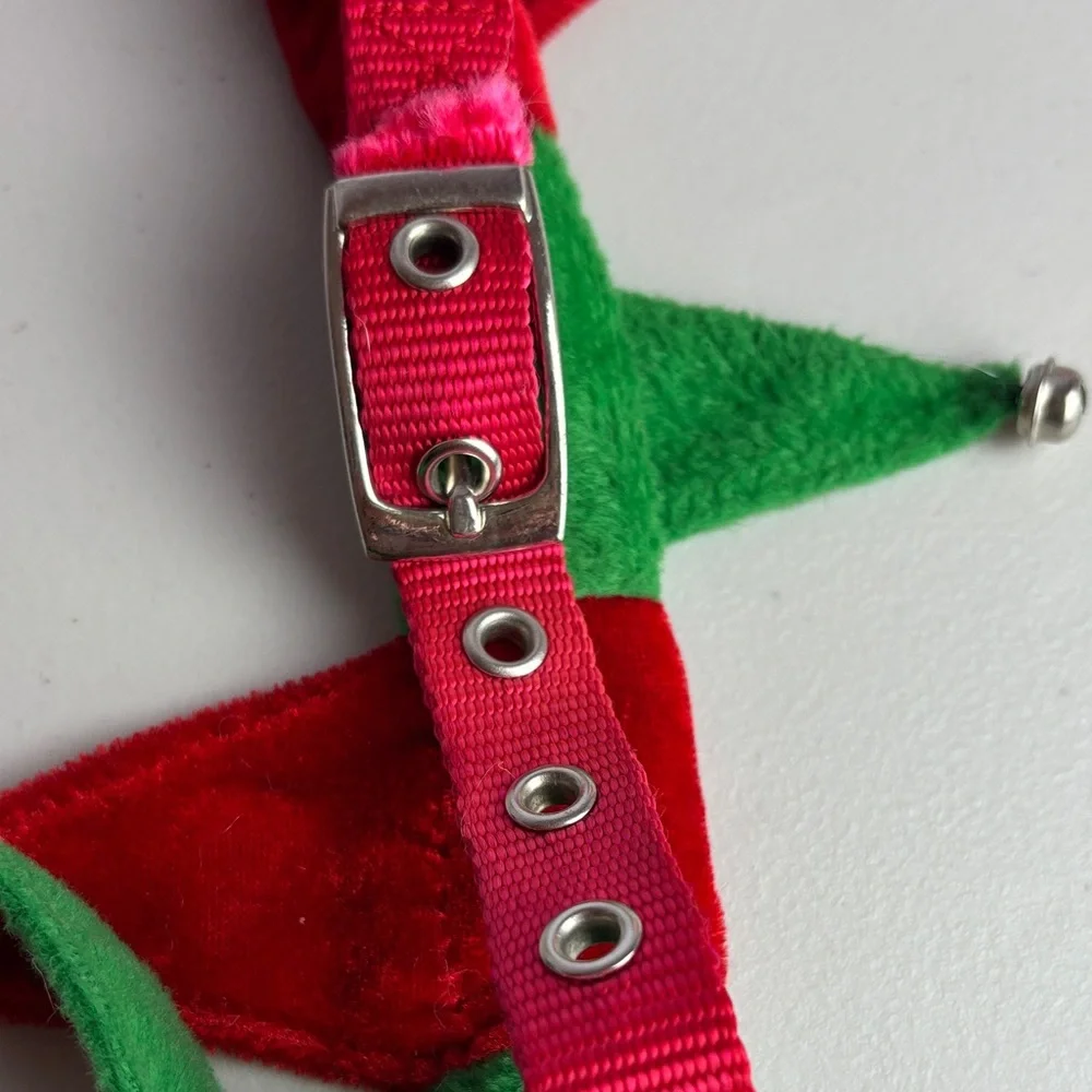 Festive Red and Green Pet Collar